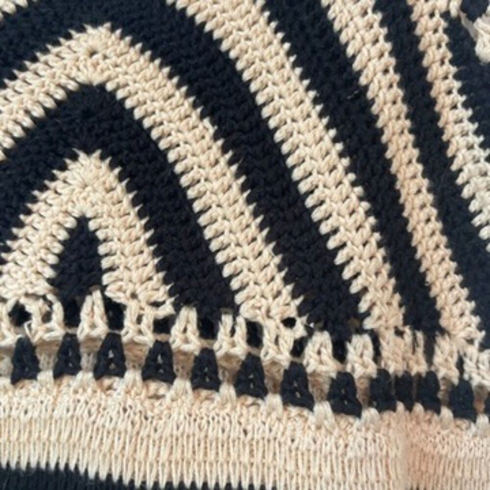 Miou Muse Black and Cream Knit Dress Size XS - Picture 11 of 11